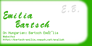 emilia bartsch business card